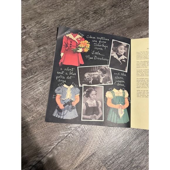 Shirley Temple Dolls and Dresses As Worn In Her Screen Plays Vintage Paper Doll - Picture 8 of 9